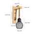 Fabiola 2 Stück Retro Wandleuchte Holz E27 Industrie | Shiraki