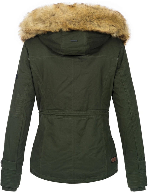 Lexa Damen Winterjacke mit Kapuze & Teddyfell
