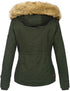 Lexa Damen Winterjacke mit Kapuze & Teddyfell