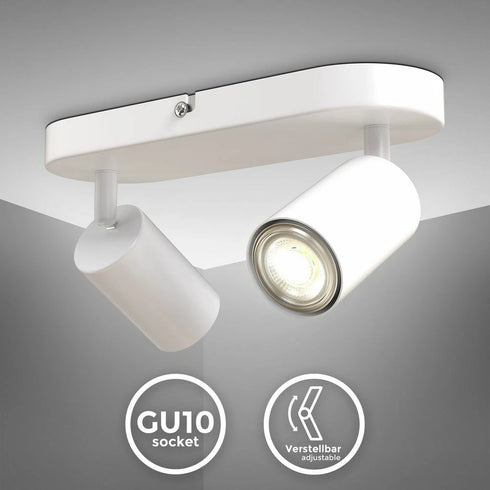 Lars LED Spotleuchte Schwenkbar GU10 Deckenlampe | Shiraki