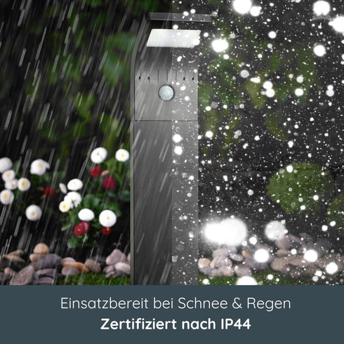 Seraphine Solar Gartenleuchte | LED Solarleuchte mit Bewegungsmelder | Shiraki