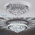 Elsa LED Deckenleuchte rund 36 W Kristall silber | Shiraki