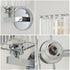 Isabella 2er Kristall Wandleuchten Silber E27 | Shiraki