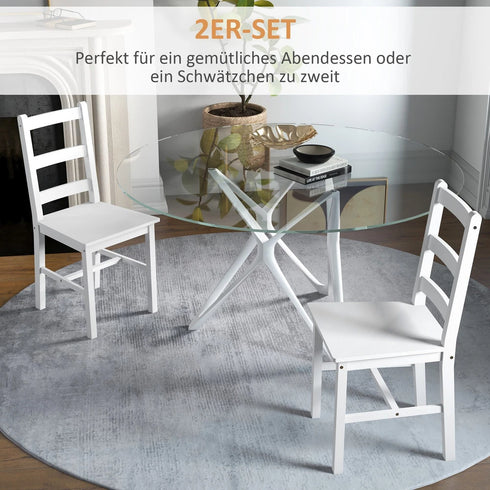 BJÖRN Esszimmerstuhl 2er Set aus Holz
