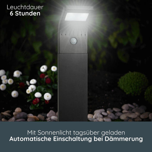 Seraphine Solar Gartenleuchte | LED Solarleuchte mit Bewegungsmelder | Shiraki