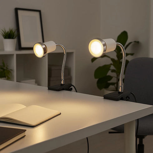 Signe LED Klemmleuchte 2er Set Tischleuchte Flexo Spot | Shiraki