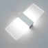 Hallie 2-teilige LED-Wandleuchten oben und unten 6 W Aluminium Acryl | Shiraki