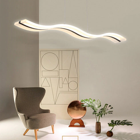 Aurora LED Pendelleuchte Acryl Rechteck