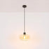 Oskar LED Pendelleuchte Rauchglas Amber E27 | Shiraki