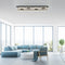 Elowen LED Deckenlampe Tunneleffekt schwarz CCT Rechteckig | Shiraki