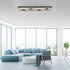 Elowen LED Deckenlampe Tunneleffekt schwarz CCT Rechteckig | Shiraki