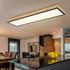 Maud LED Deckenleuchte Holzoptik 80 cm rechteckig weiß opal | Shiraki