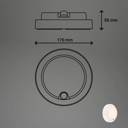 Thalina LED Außenlampe Akku 17cm | Shiraki