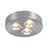 Sophia LED-Deckenleuchte Einbauleuchte 3er-Set Gebürstetes Metall | Shiraki