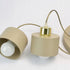 Klara Deckenleuchte Metall Ecru-Gold E27 3-flammig | Shiraki