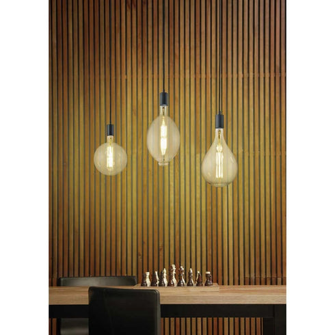 Mette Pendelleuchte 3-flammig LED E27 Filament Vintage Dimmbar