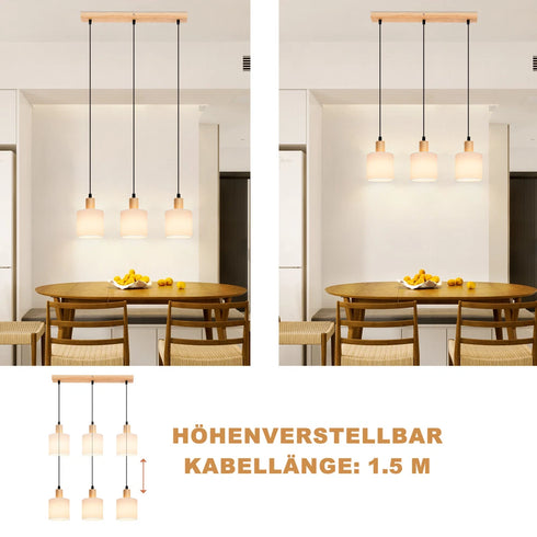 Leif LED Pendelleuchte Esszimmerlampe für Küche | Shiraki