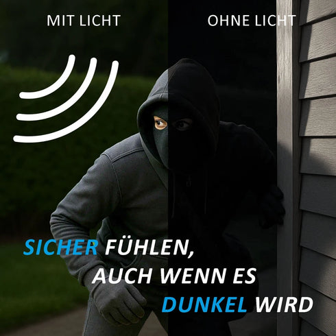 Linnea LED Außenwandleuchte E27 mit Bewegungsmelder Aluminium | Shiraki
