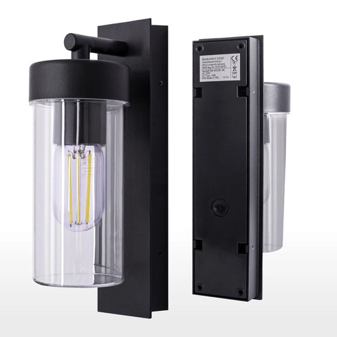 Linnea LED Außenwandleuchte E27 mit Bewegungsmelder Aluminium | Shiraki