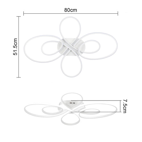Freya LED Deckenleuchte 67W dimmbar mit Fernbedienung | Shiraki