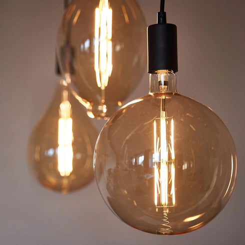 Mette Pendelleuchte 3-flammig LED E27 Filament Vintage Dimmbar