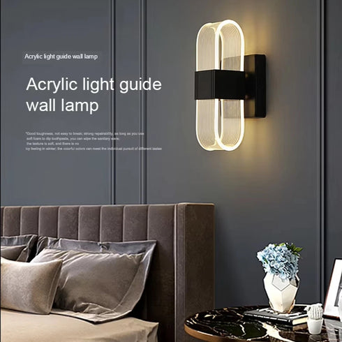 Helena LED-Wandleuchte Modernes Gebogenes Acryl | Shiraki
