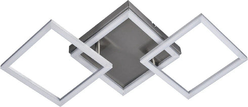 Kari LED Deckenleuchte Schwenkbare LED-Arme | Nickel-Matt | Shiraki