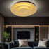 Alva LED Deckenleuchte rund Gold warmweiß | Shiraki