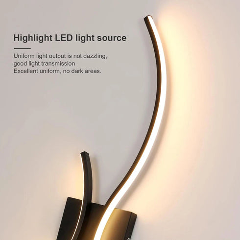 Elara LED Wandleuchte Modernes Nachtlicht | Shiraki