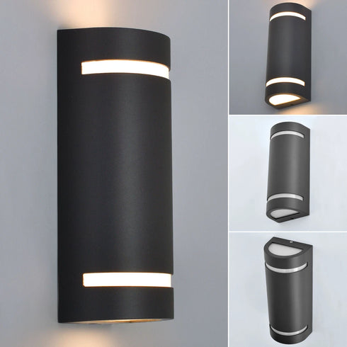 Viktoria GU10 Außenwandleuchte Aluminium IP44 Anthrazit | Shiraki