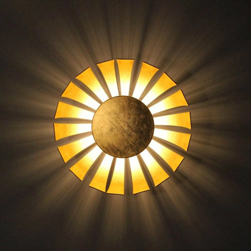 Clara LED Deckenleuchte Ø35 cm 24W warmweiß Gold | Shiraki