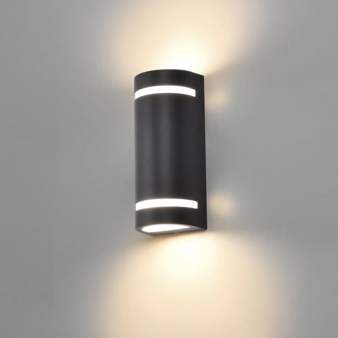 Viktoria GU10 Außenwandleuchte Aluminium IP44 Anthrazit | Shiraki