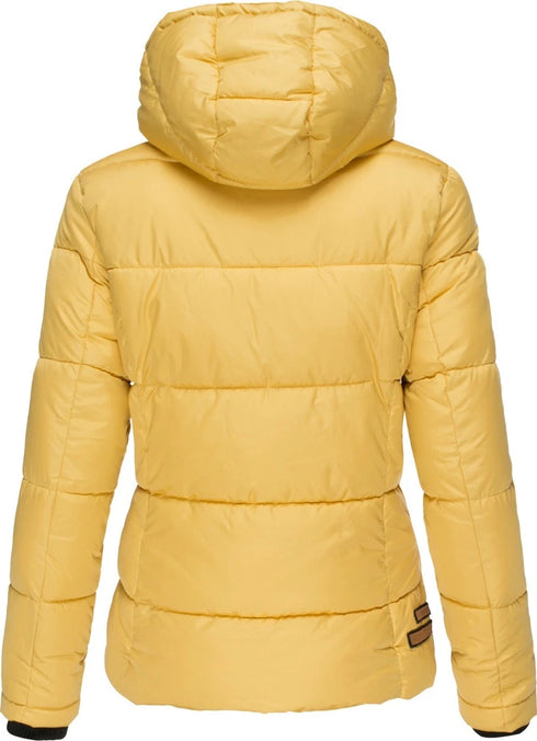 Aya Damen Winterjacke mit Teddyfell & abnehmbarem Kunstfellkragen