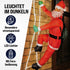 LED Weihnachtsmann auf Leiter – Weihnachtsbaumdekoration