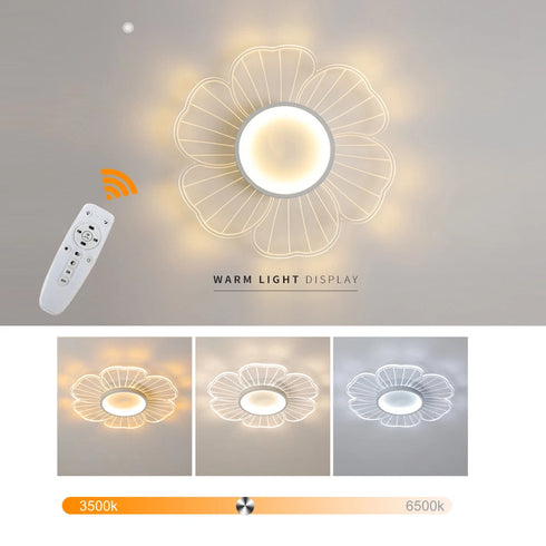 Helene LED Deckenleuchte 50 cm dimmbar blumenförmig | Shiraki