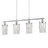 Lara LED Pendelleuchte 4-Flammen Kristall Chrom E14 Hängelampe | Shiraki