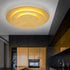 Alva LED Deckenleuchte rund Gold warmweiß | Shiraki