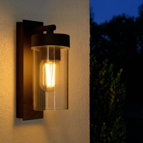 Linnea LED Außenwandleuchte E27 mit Bewegungsmelder Aluminium | Shiraki