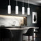 Sofia LED Pendelleuchte GU10 Weiß Metall - 4 Stück | Shiraki