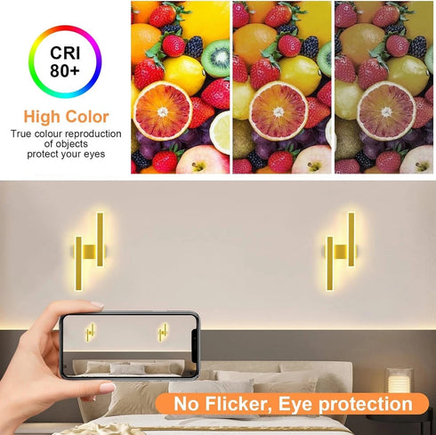Emilia LED Wandleuchte 32W 46cm Warmweiß | Shiraki