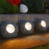 Luna 3er Set LED Solar Außenleuchten Stein | Shiraki