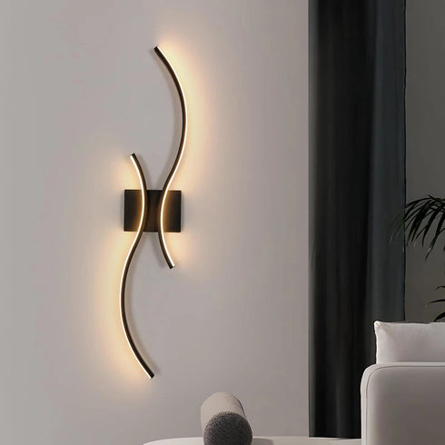 Elena LED Wandleuchte 80 cm 3000K modern 2er-Set | Shiraki