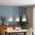 Arvid LED Pendelleuchte rund Glas & Metall | Shiraki