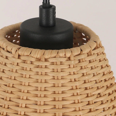 Liana Rattan Pendelleuchte Boho Deckenlampe E27 | Shiraki