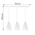 Arvid LED Pendelleuchte rund Glas & Metall | Shiraki