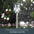 Inés Solar-Gartenlampe rund mit Bewegungsmelder Edelstahl | Shiraki