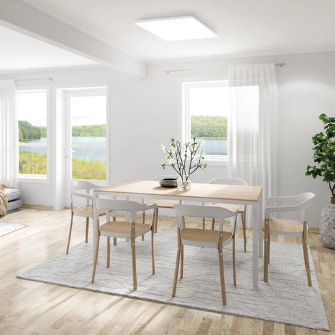 Zaira Rahmenlose Dimmbare Deckenlampe mit LED-Panel | Shiraki