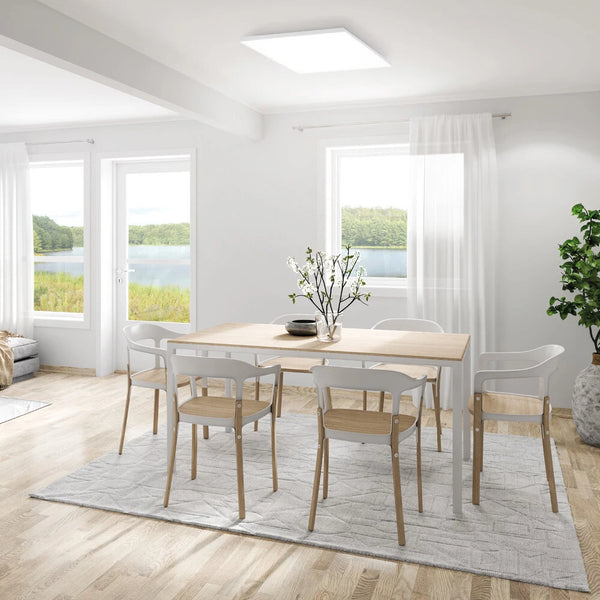 Zaira Rahmenlose Dimmbare Deckenlampe mit LED-Panel | Shiraki