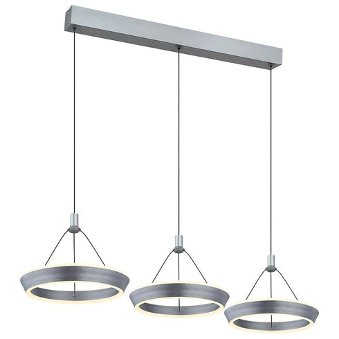 Sigrid LED Hängeleuchte Ringe höhenverstellbar H180 cm | Shiraki