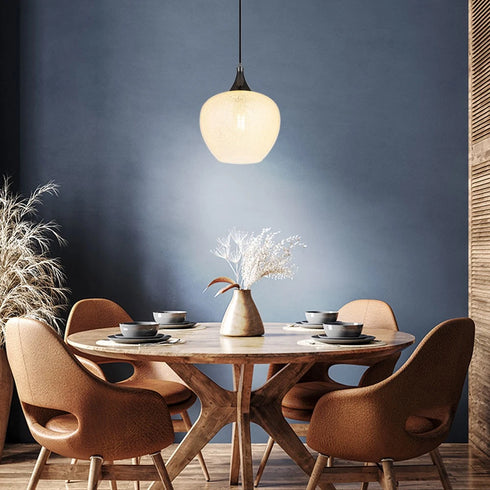 Ingrid Hängeleuchte Glas & Acryl Kristalle E27 | Shiraki